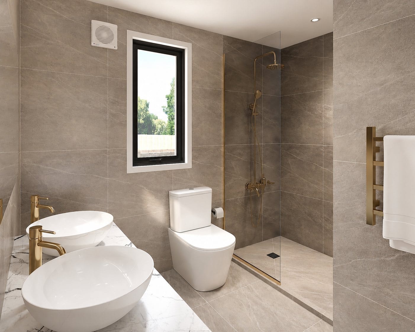 Bathroom at Mahia Five